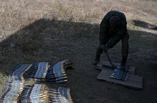 Russia Ukraine Military Operation APC Crews Training