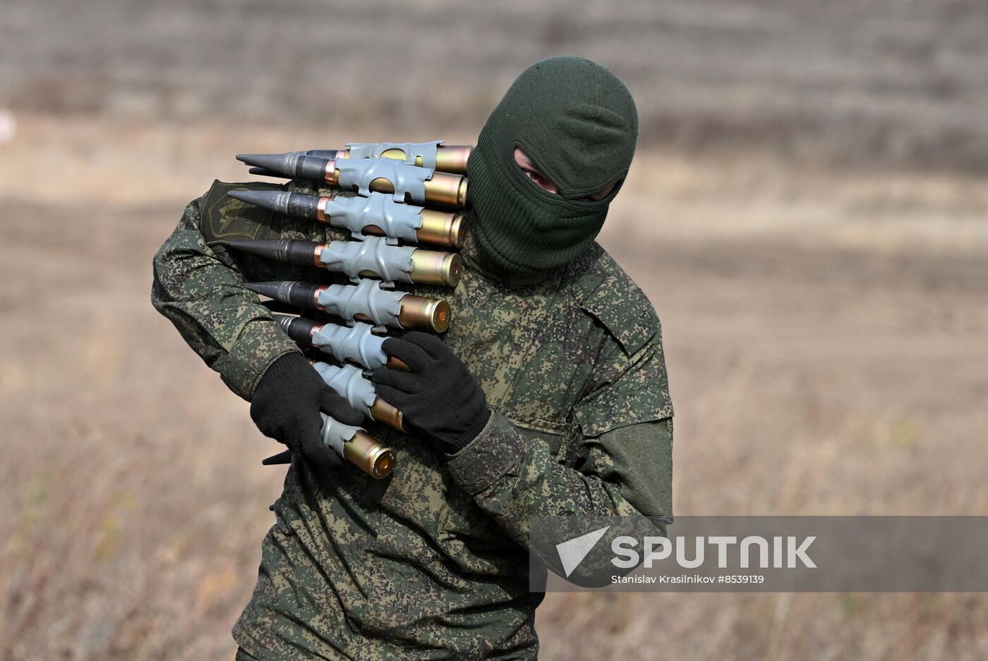 Russia Ukraine Military Operation APC Crews Training