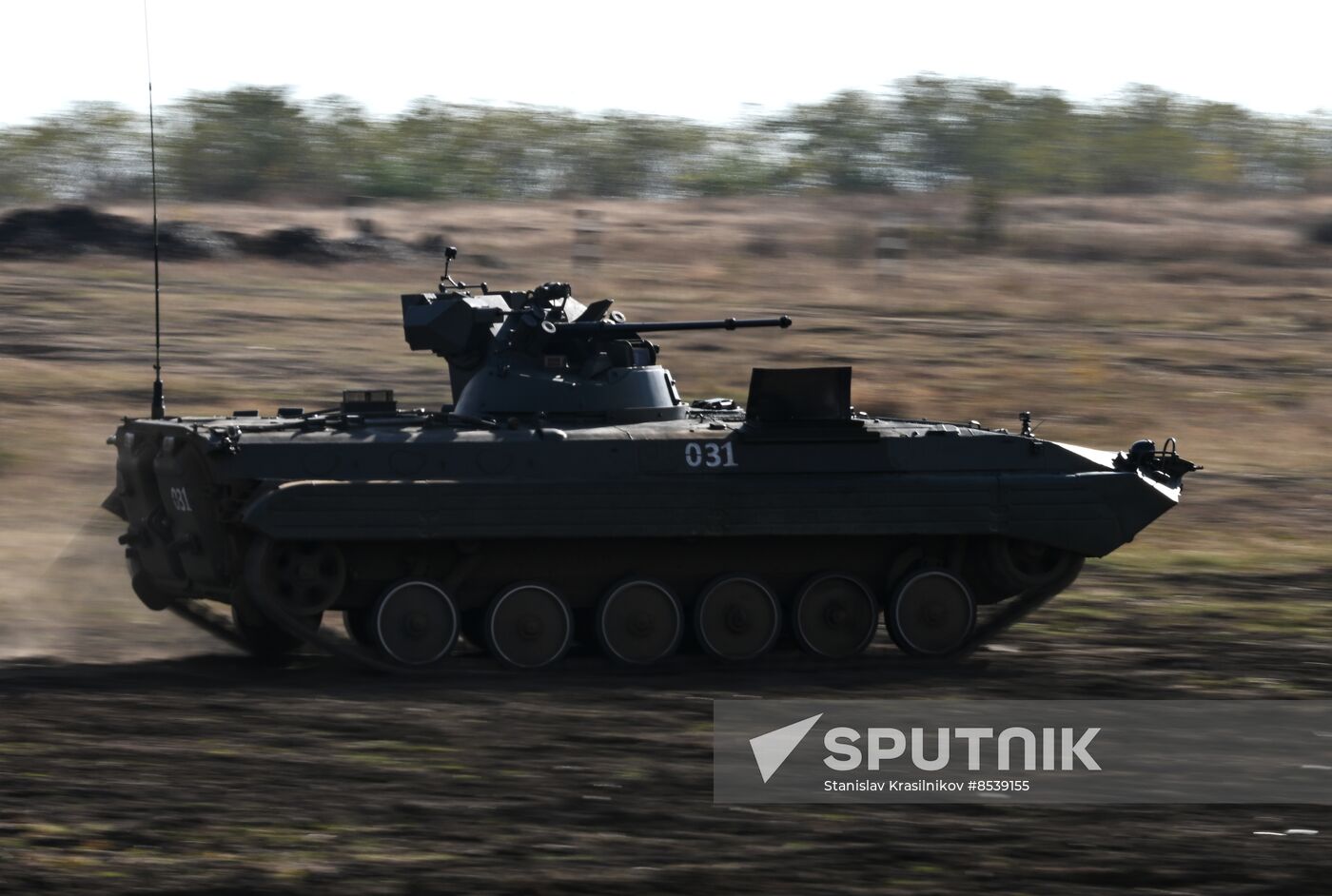 Russia Ukraine Military Operation APC Crews Training