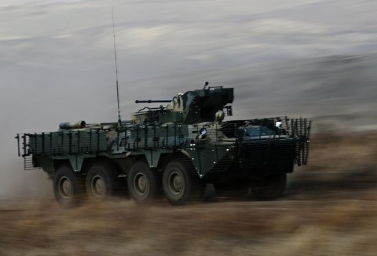 Russia Ukraine Military Operation APC Crews Training