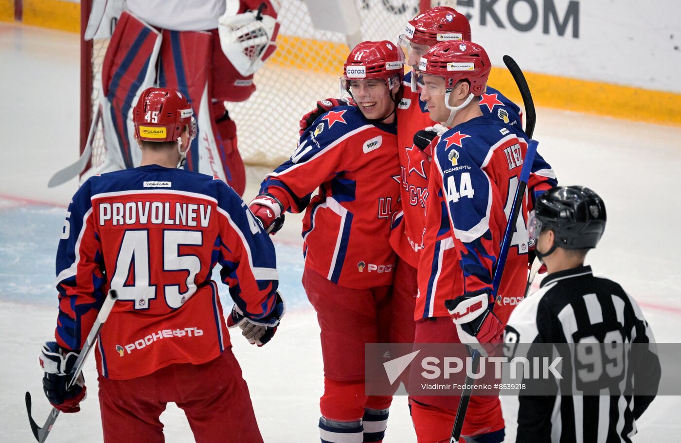 Russia Ice Hockey Kontinental League CSKA - Lokomotiv