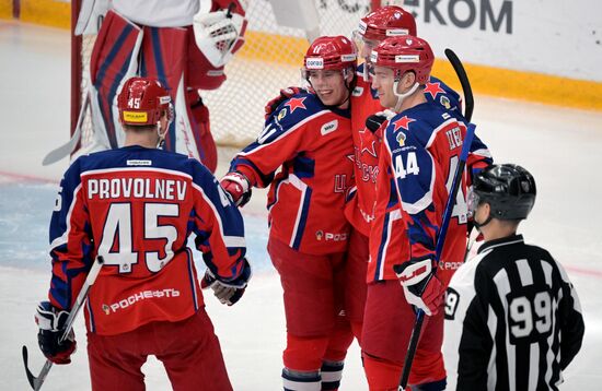 Russia Ice Hockey Kontinental League CSKA - Lokomotiv