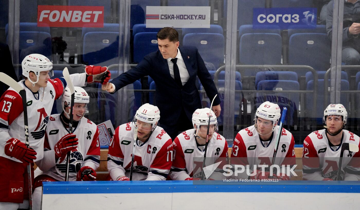 Russia Ice Hockey Kontinental League CSKA - Lokomotiv