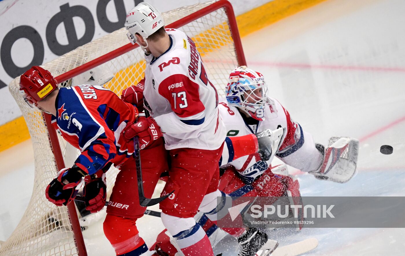 Russia Ice Hockey Kontinental League CSKA - Lokomotiv