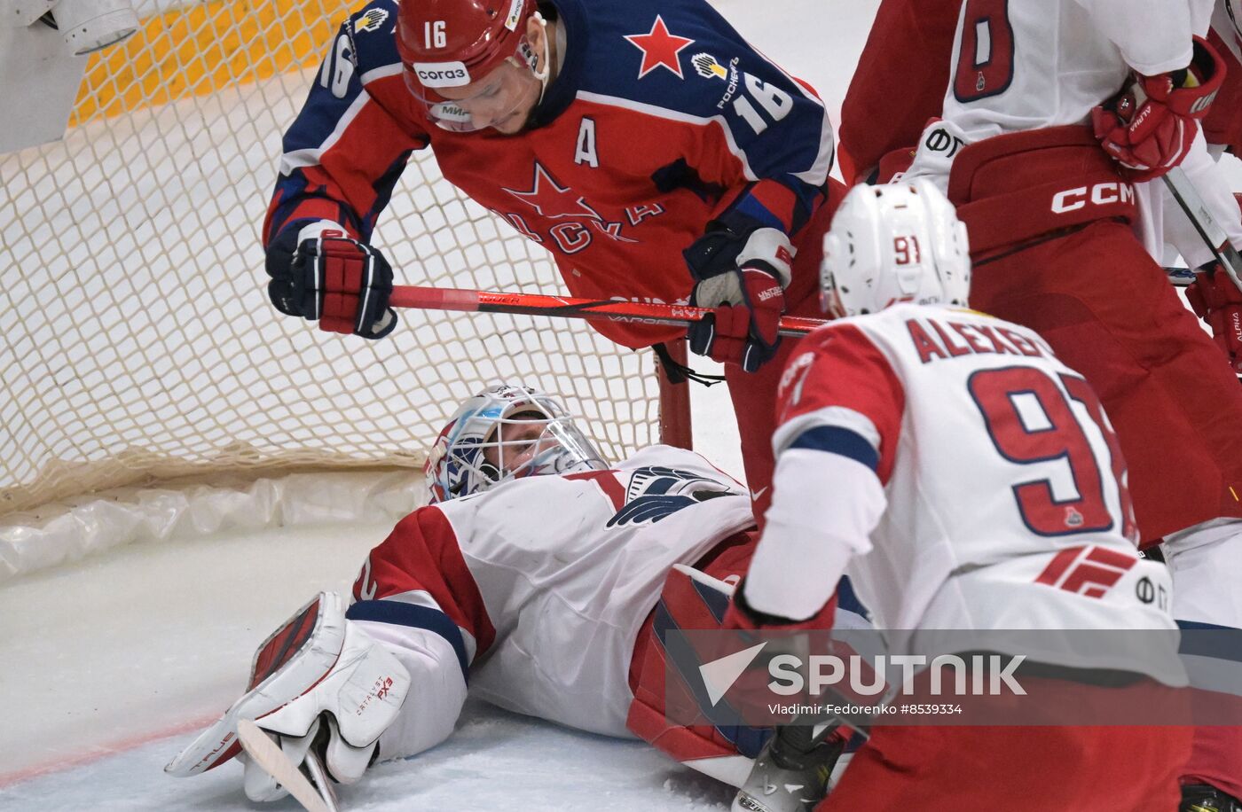 Russia Ice Hockey Kontinental League CSKA - Lokomotiv