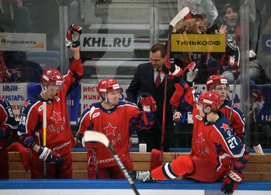 Russia Ice Hockey Kontinental League CSKA - Lokomotiv