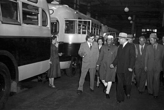 Jawaharlal Nehru visits Soviet Union