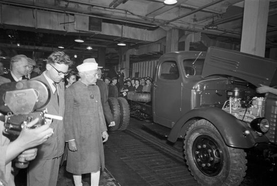 Jawaharlal Nehru visits Soviet Union