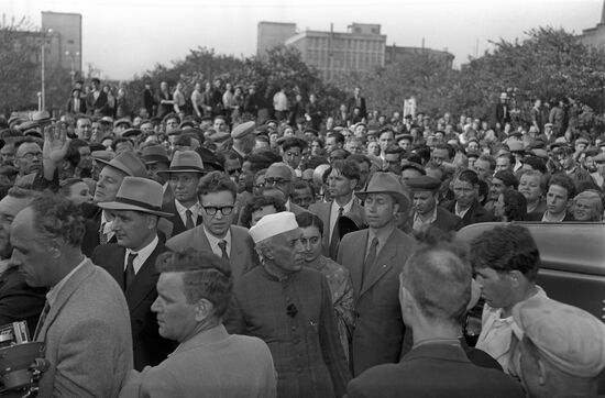 Jawaharlal Nehru visits Soviet Union
