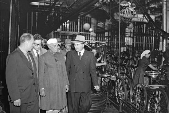 Jawaharlal Nehru visits Soviet Union
