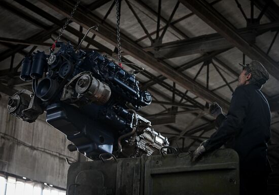 Ukraine Russia Military Operation Repair Unit