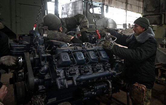 Ukraine Russia Military Operation Repair Unit