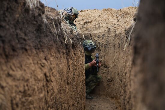 Russia Ukraine Military Operation Troops Training