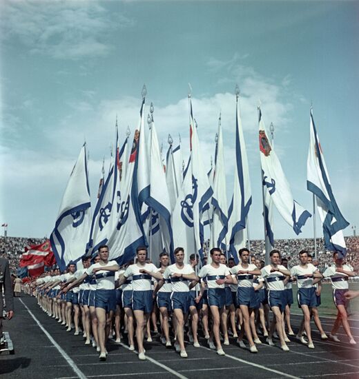 All-Union Physical Fitness Culture Parade in Moscow