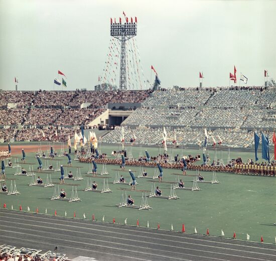 All-Union Physical Fitness Culture Parade in Moscow