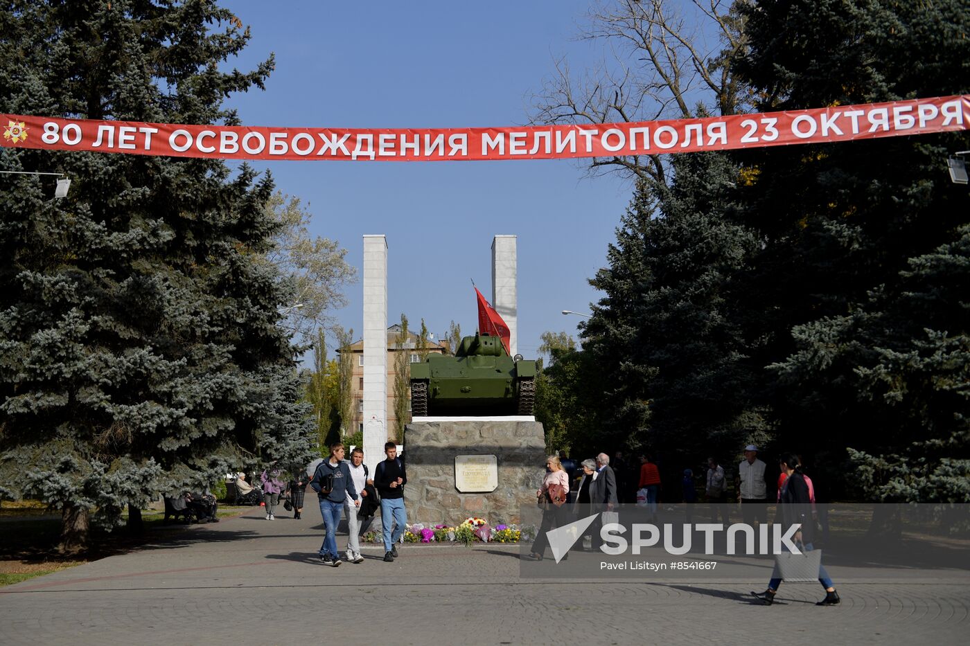 Russia WWII Melitopol Liberation Anniversary