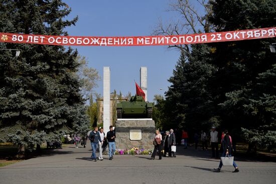 Russia WWII Melitopol Liberation Anniversary