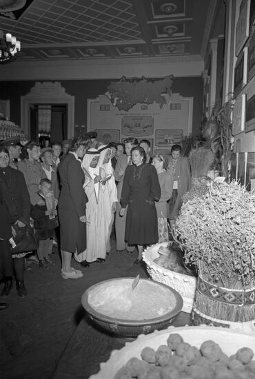 Visitors at All-Union Agricultural Fair
