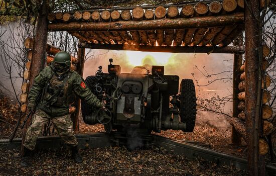 Russia Ukraine Military Operation Artillery Unit