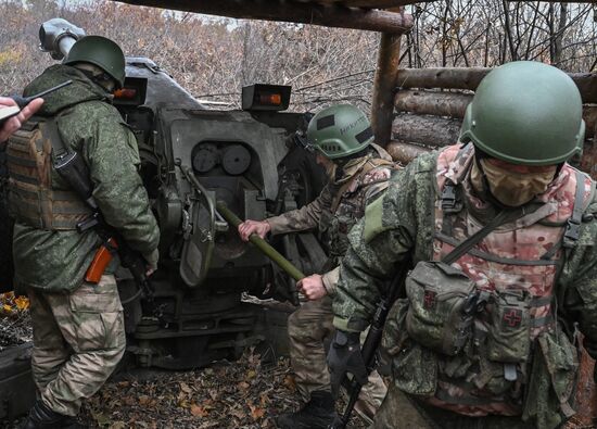 Russia Ukraine Military Operation Artillery Unit