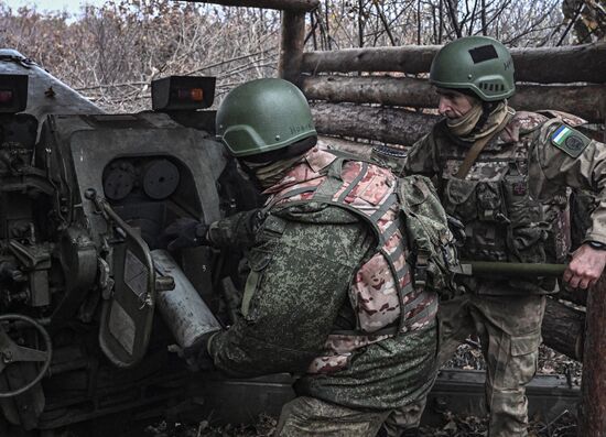 Russia Ukraine Military Operation Artillery Unit