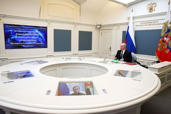 Russia Putin Strategic Deterrence Forces Training