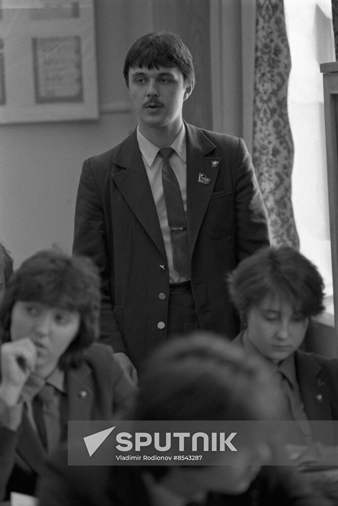 Tenth grade student Vasily Garshin