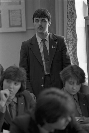 Tenth grade student Vasily Garshin