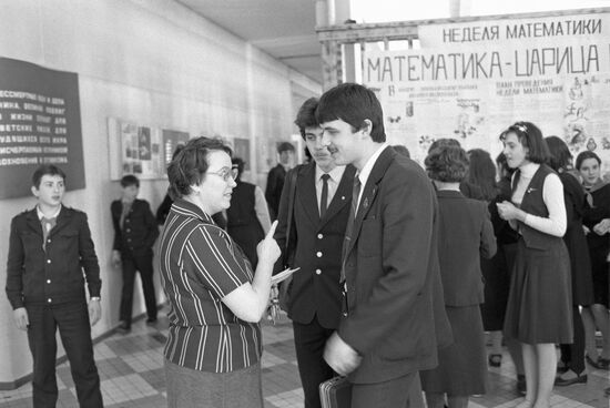 Tenth grade student Vasily Garshin