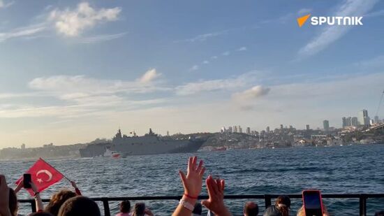 Turkey holds largest navy, air force parade marking republic's centennial