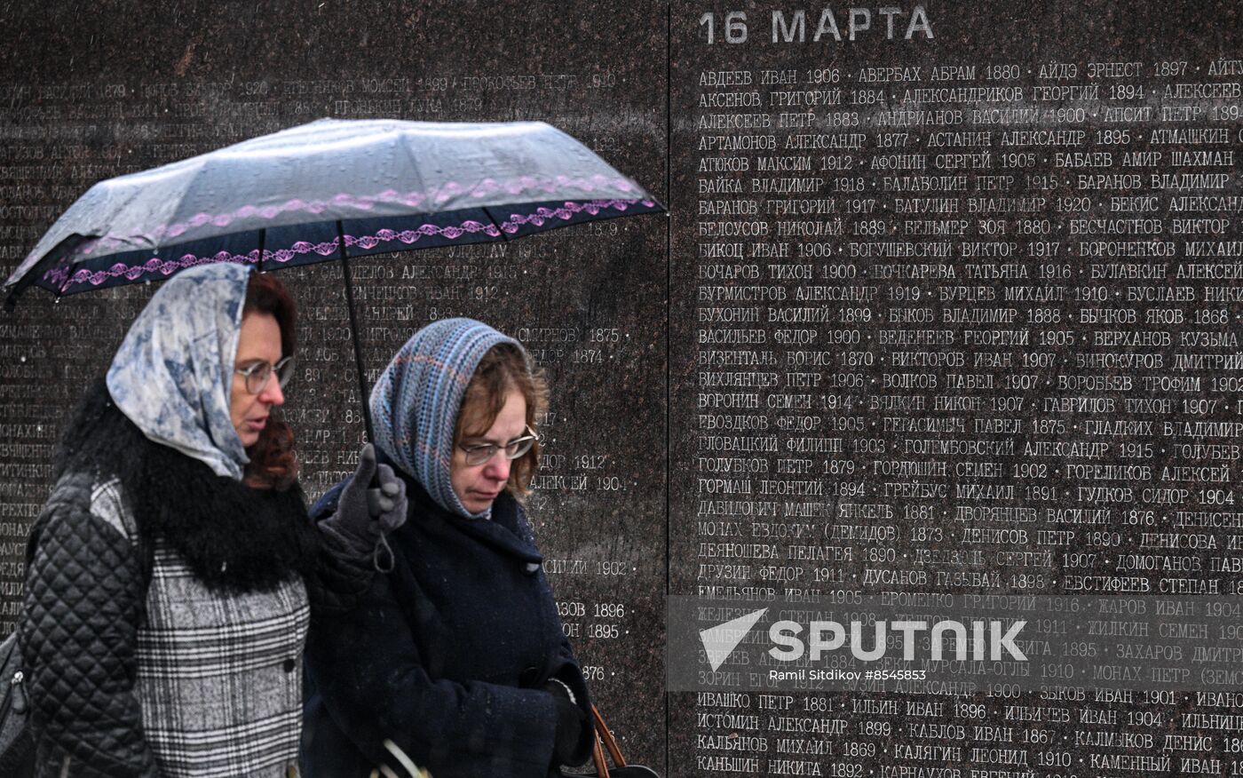 Russia Political Repression Victims Commemoration Day