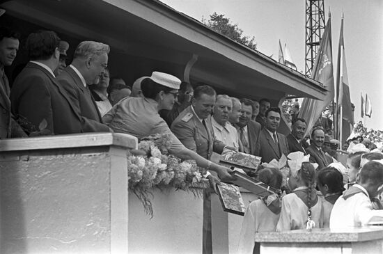 President of Yugoslavia Josip Broz Tito visits USSR
