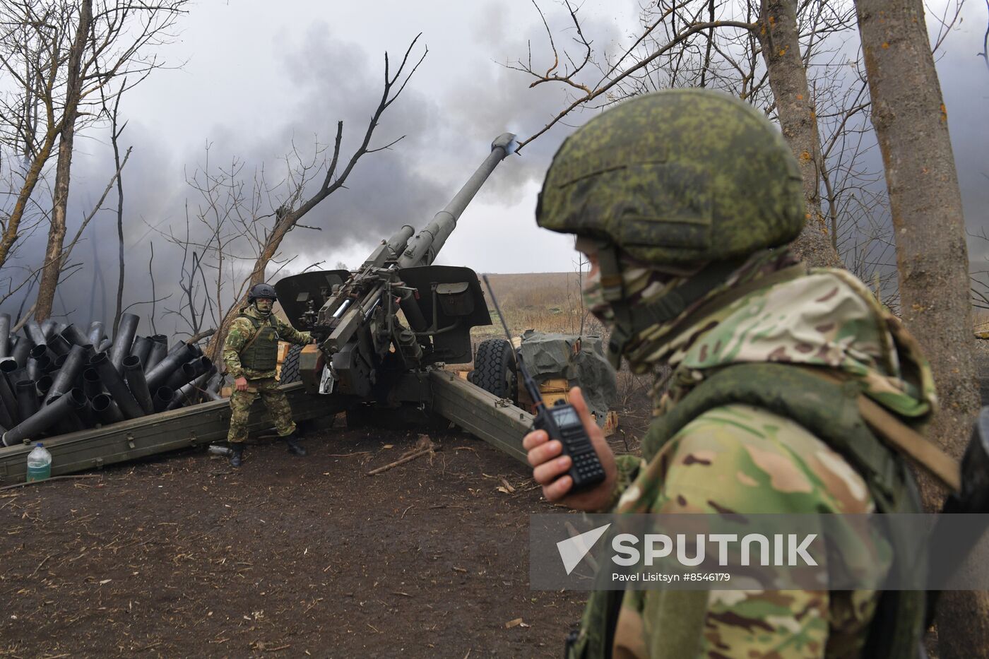 Russia Ukraine Military Operation Artillery Unit