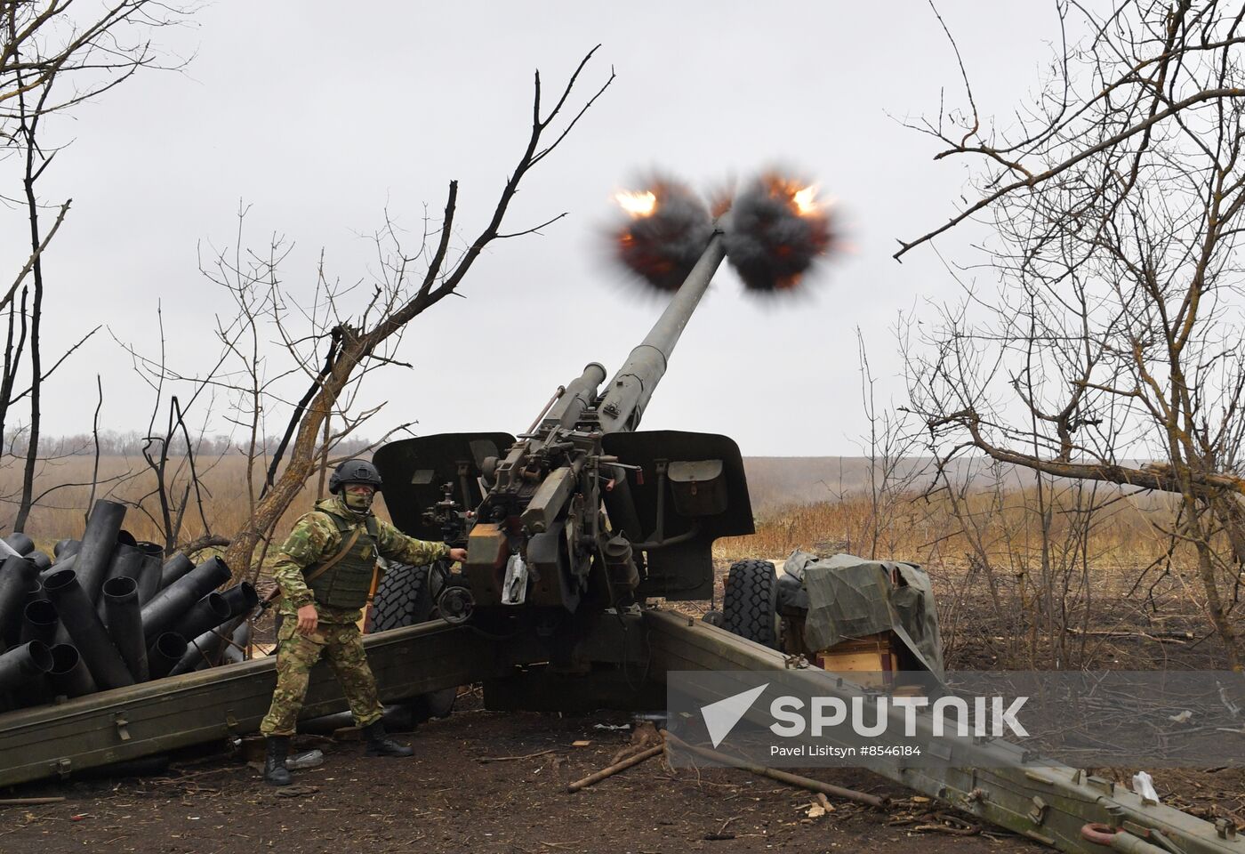 Russia Ukraine Military Operation Artillery Unit