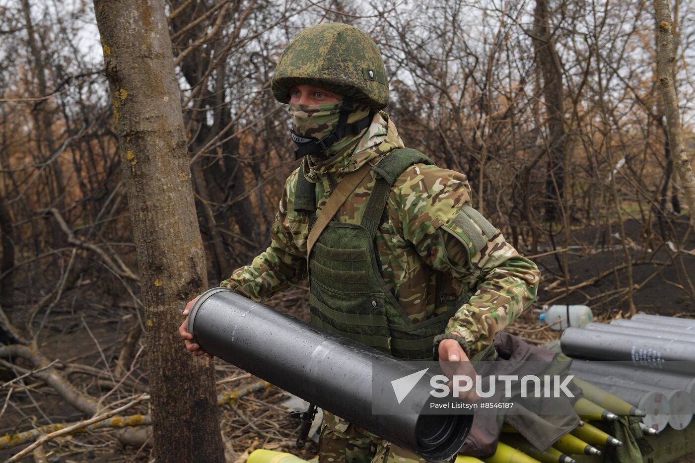 Russia Ukraine Military Operation Artillery Unit