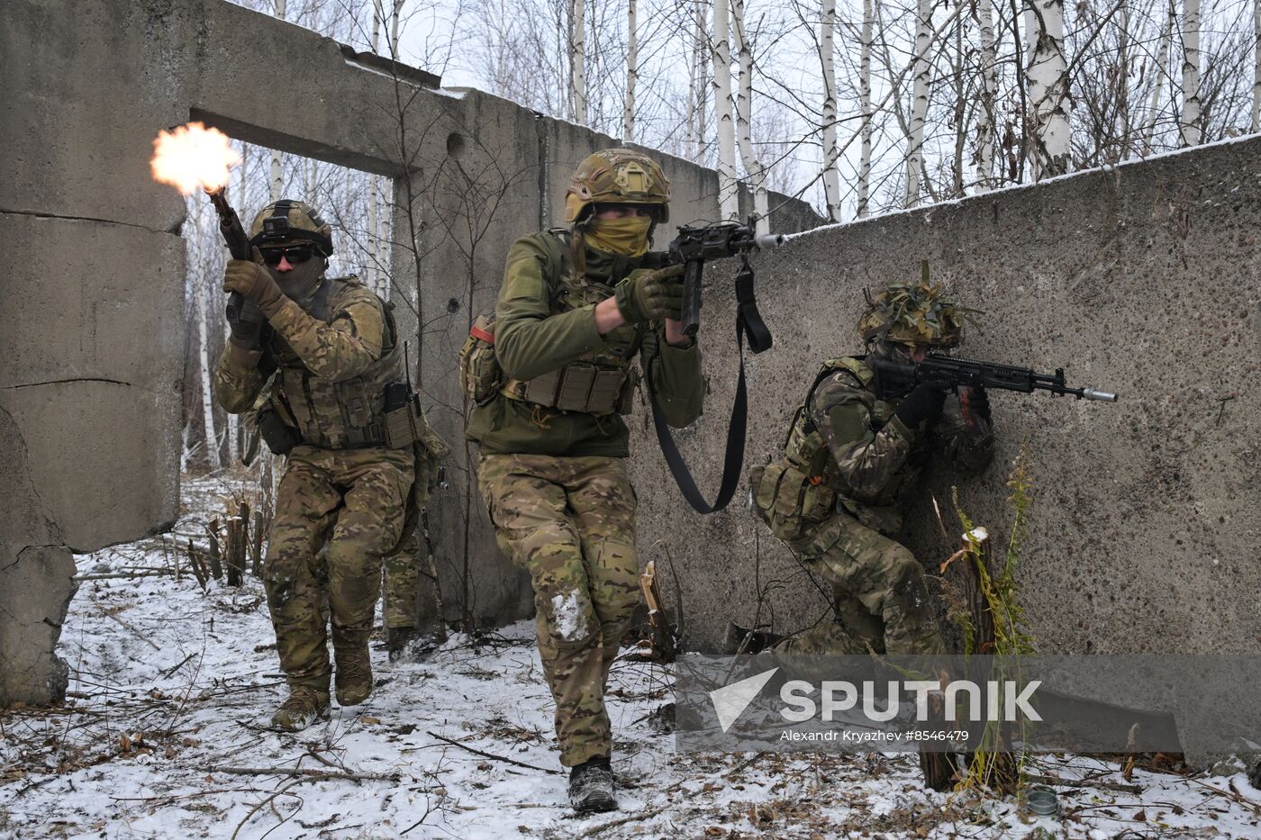 Russia Cadets Military Exercise