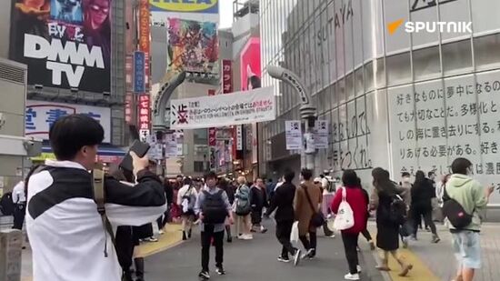 Tokyo’s Shibuya ward ahead of Halloween celebrations 