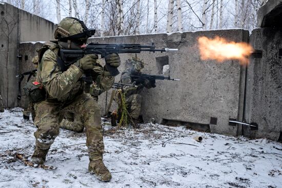 Russia Cadets Military Exercise
