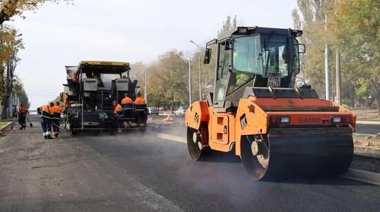 Russia DPR Road Repair