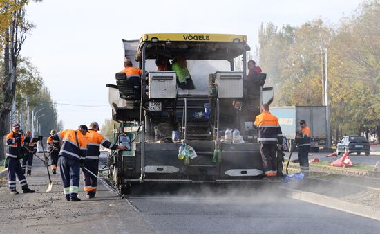 Russia DPR Road Repair
