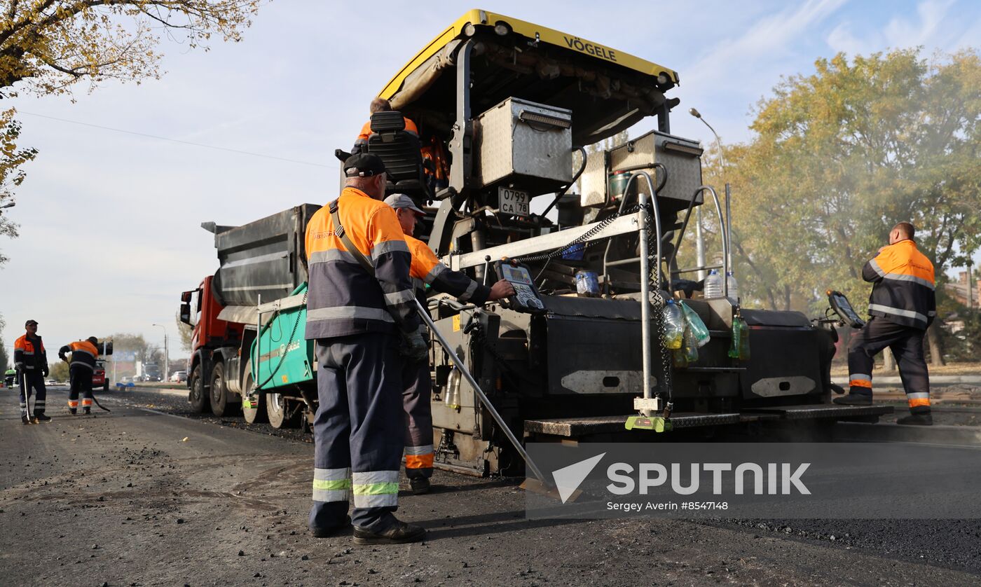 Russia DPR Road Repair