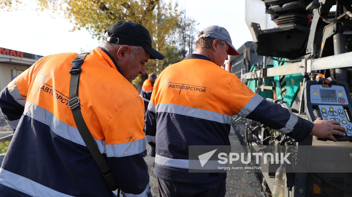 Russia DPR Road Repair