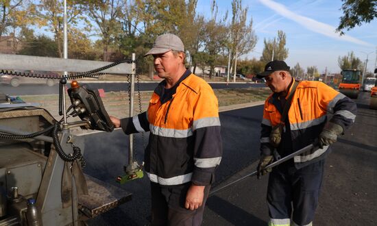 Russia DPR Road Repair