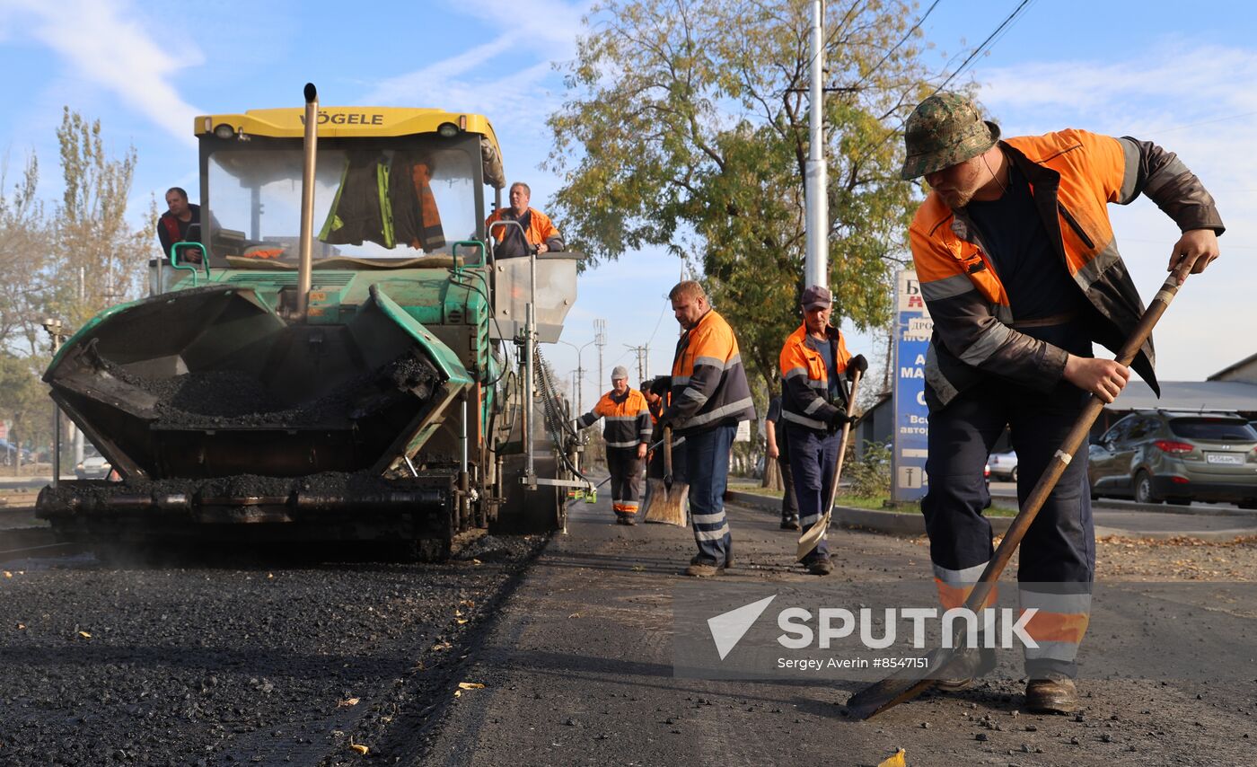 Russia DPR Road Repair