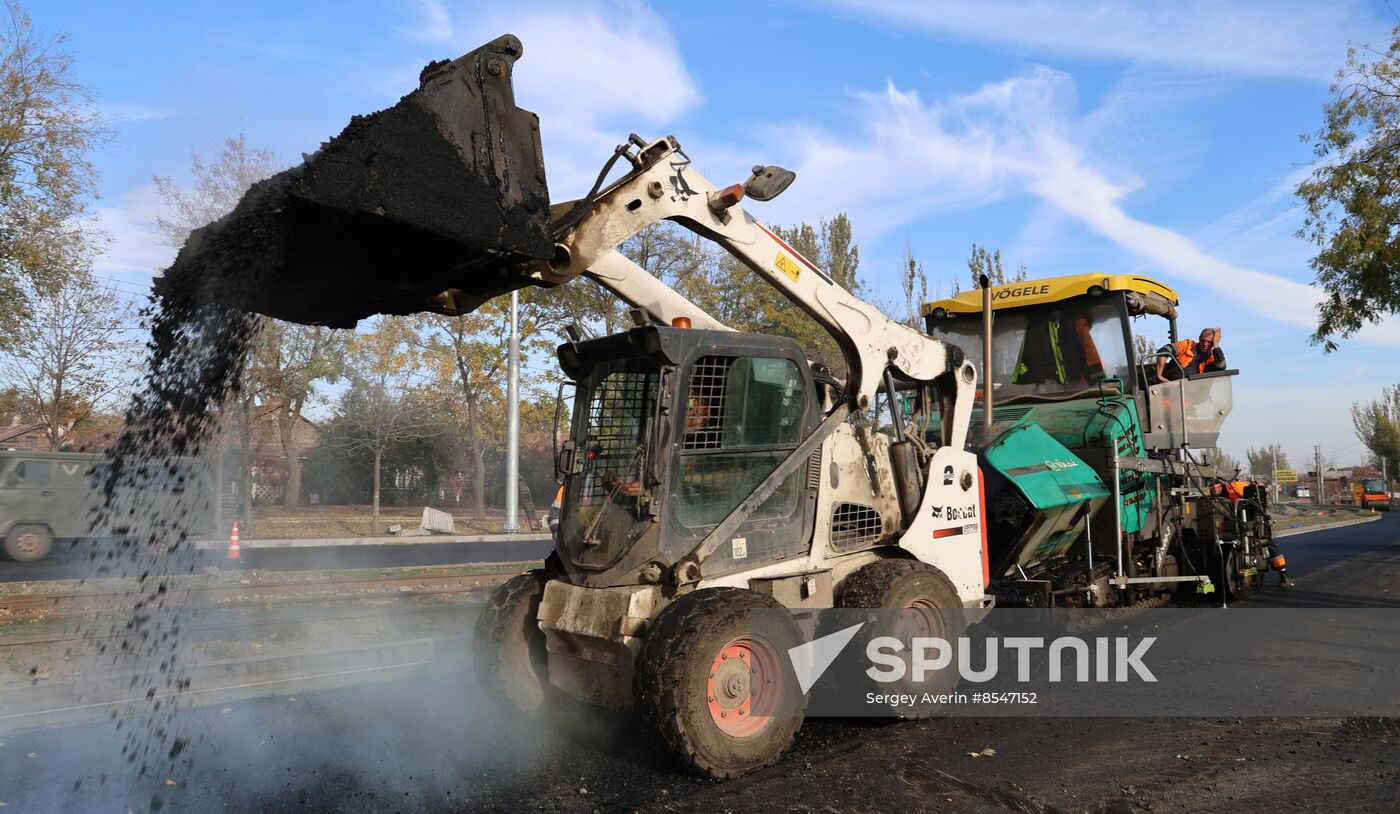 Russia DPR Road Repair