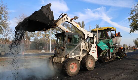 Russia DPR Road Repair