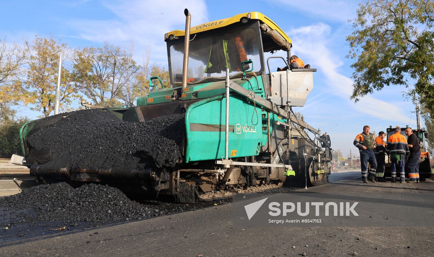 Russia DPR Road Repair