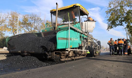 Russia DPR Road Repair