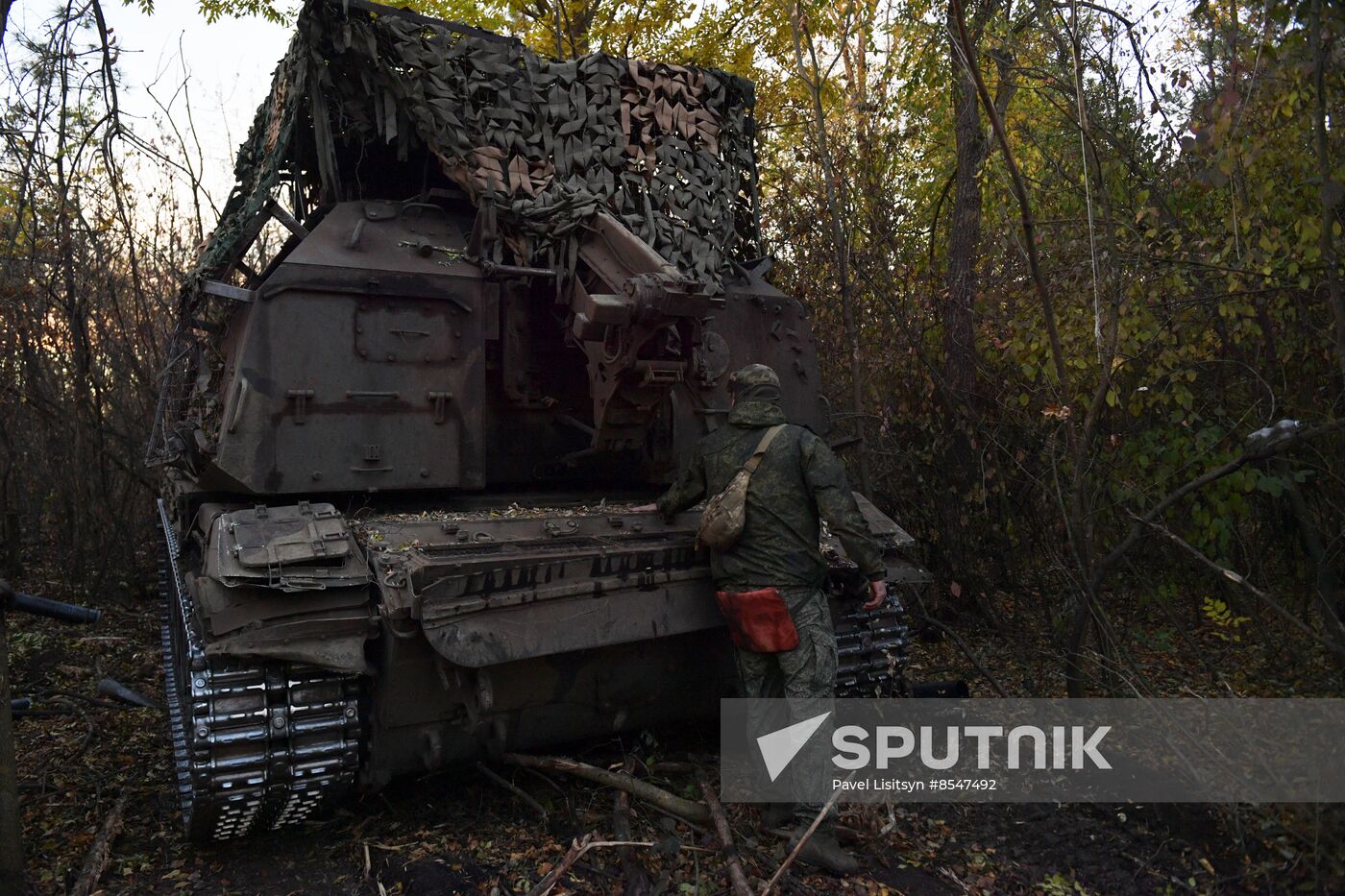 Russia Ukraine Military Operation Artillery Unit