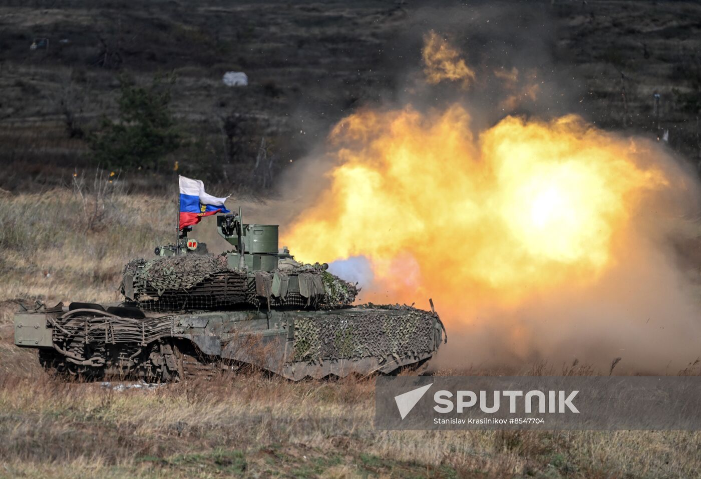 Russia Ukraine Military Operation Tank Unit